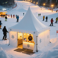 Carpa Pagoda de 2x2, 3x3, 4x4, 5x5, 6x6 m para Jardín, Bodas, Exposiciones, Catering al Aire Libre, Eventos Especiales, Alquiler, Estructura de Aluminio Blanca