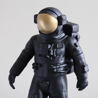 Figurine d'astronaute sculptée en résine, écologique, personnage de film et de télévision, décoration moderne pour la maison, thème spatial, ornement décoratif pour bureau
