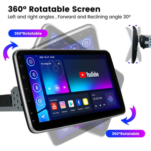 10.1 inch Android auto-xoay Màn hình Màn hình phổ 1 DIN xe Hệ thống âm thanh với GPS navigation Carplay đảo ngược - Product Image 2