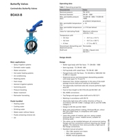 Vanne papillon Ksbvalve BOAX-B DN65 PN16, vannes à huile, vannes à eau, vannes chinoises de haute qualité, conçues selon les normes EN 593 et ISO 10631