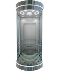 High-End Customized Modern Design Glass Elevator for Hotels and Home Hydraulic Drive Panoramic Sightseeing Lift at Hot Price