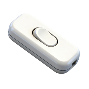 Interruttore Inline DPST 6A 250V in Plastica per Lampade da Scrivania e da Terra con Terminali di Messa a Terra per Elettrodomestici - Product Image 1