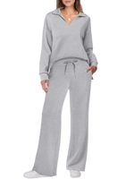Mode printemps, vêtements décontractés pour femmes, pantalon à cordon de serrage à manches longues, couleur unie, ensembles de pantalons deux pièces pour femmes
