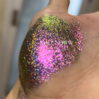 Pigment holographique multi-chrome de qualité cosmétique, poudre d'ombre à paupières à paillettes arc-en-ciel, pigment lâche