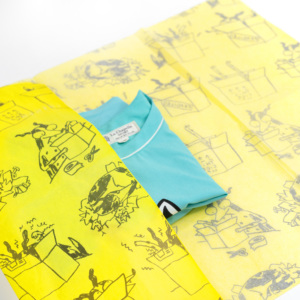 High Quality Custom Yellow Wrapping Tissue Paper Business Logo <b>Printed</b> Gift <b>Packaging</b> Paper Clothing Waterproof Paper Wrapper - Product Image 6