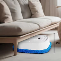 Robot Aspirateur Laveur Intelligent Humide et Sec Amélioré, Prise UE, pour Hôtels, Nettoyage Automatique, Recharge USB/Batterie
