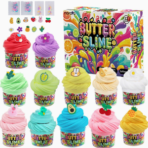 Set de Slime de Arcilla de Mantequilla de 12 Colores al por Mayor, Slime de Algodón, Pegamento Esponjoso, Arcilla de Colores Transfronteriza, Pegamento de Burbujas - Product Image 1