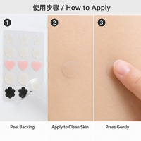 Pansements hydrocolloïdes pour l'acné, réduisent le risque de marques et cicatrices d'acné causées par le pressage des boutons