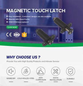 अपार्टमेंट लिविंग रूम के लिए फर्नीचर के लिए पुश-टू-ओपन चुंबकीय डोर लैच के साथ आधुनिक काले प्लास्टिक की छूट वाली अलमारी कैबिनेट - Product Image 6