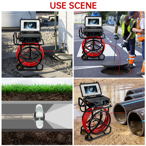 <span class=keywords><strong>Caméra</strong></span> d'inspection de <span class=keywords><strong>canalisation</strong></span> 512 Hz avec sonde et auto-nivellement, <span class=keywords><strong>caméra</strong></span> d'égout HD 1080P de 7 mm, câble de 100 m, écran de 10,1 pouces et <span class=keywords><strong>caméra</strong></span> <span class=keywords><strong>endoscopique</strong></span> de 23 mm - Product Image 5