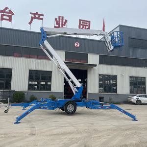 טריילר מעלית בום מתנשא 8m-20m קיפול פלטפורמה הידראולית לבנייה, שירות מתקן, ועבודה חשמלית - Product Image 1
