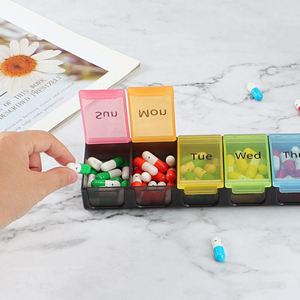 Pastillero Portátil de Plástico con 7 Compartimentos, Clasificador de Pastillas por Día y Semana, Modelo Nueve Ciento Siete de Dongguan - Product Image 1