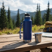 Prix de gros : Gourde isotherme pour Yerba Maté 1300 ml, à double paroi sous vide, Garrafa Térmica pour le camping