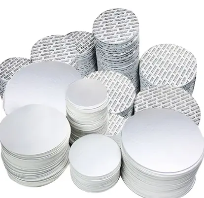 Free Samples biodegradable Seal Aluminum Foil Seal Liner For PET PP PE Capsule Bottles Sealing Lids