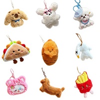 Porte-clés en peluche de dessin animé, breloques de sac sportives, petits jouets en peluche, cadeaux pour événements, décorations de traiteur, toutes saisons
