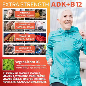 Wellbody Oem/Odm Private Label Fabriek Levert Halal Natuurlijke Organische Vitamine Adk + B12 Gummy Multivitamine Supplement Gummies - Product Image 3