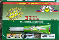 Colle super forte à base d'éthyl cyanoacrylate en tube d'aluminium liquide 1,5g/2g/3g 3G