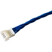 Kabel Adaptor Konektor Molex 51047-0400 4 Pin UL11028 26AWG 600V Tembaga Berlapis Timah, Isolasi MPPE, Panjang 300mm, Kustom OEM