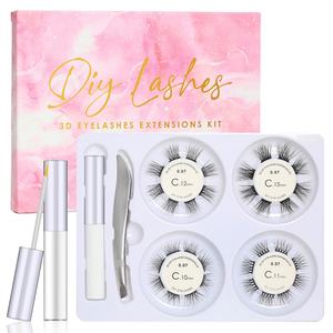 Pinky Leem Wholesale Custom High Quality New Style Fake <b>Lashes</b> Highly 3D <b>Lashes</b> Wholesale Fake Eyelashes <b>Clusters</b> - Product Image 3