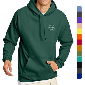 Pull-over respirant en tissu polaire lourd personnalisé en gros d'usine Sweat à capuche de performance pour hommes avec logo brodé - Product Image 1