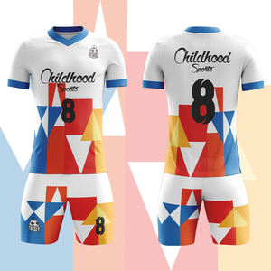 Maillot De set seragam sepak bola profesional, kaus latihan gaya Top anak, klub teknik sublimasi - Product Image 2