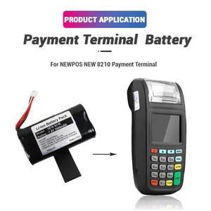 <span class=keywords><strong>7.4V</strong></span> <span class=keywords><strong>2200mAh</strong></span> ליתיום נטענת החלפת NEW8210 חדש 8210 NEW9210 חדש 9210 קופה סוללה עבור NEWPOS קופה מסוף - Product Image 3
