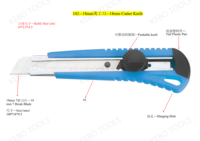 Cutter utilitaire industriel à lame en acier et manche en plastique pour bureau/maison – Fournitures d'usine