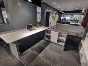 Bureau <span class=keywords><strong>de</strong></span> maître cuisinier 2022, blanc, brillant, moderne, meubles <span class=keywords><strong>de</strong></span> bureau, chef <span class=keywords><strong>de</strong></span> Table, pour direction - Product Image 5