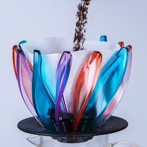 กรวยกรองกาแฟแบบหยดน้ำพลาสติกใสคุณภาพสูงรุ่นใหม่ V02 สำหรับขายส่ง - Product Image 4