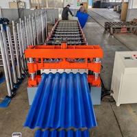 Máquina Automática para Fabricar Láminas de Techo de Acero Corrugado, Control PLC, Motor de Alta Velocidad de 5.5kW, 380V, Huatong