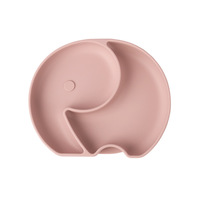 Ensemble d'assiettes à ventouse pour bébé et tout-petit en silicone de qualité alimentaire sans BPA, résistant au micro-ondes, écologique
