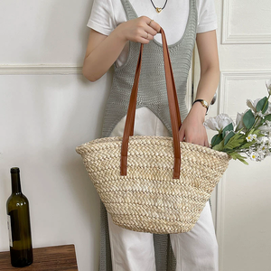 ¡Novedad <span class=keywords><strong>de</strong></span> 2025! Bolsos <span class=keywords><strong>de</strong></span> hombro informales tejidos <span class=keywords><strong>de</strong></span> paja, diseño <span class=keywords><strong>de</strong></span> retazos <span class=keywords><strong>de</strong></span> gran capacidad, hilo <span class=keywords><strong>de</strong></span> coser <span class=keywords><strong>de</strong></span> alta calidad, cremallera, Fiesta en la playa suave - Product Image 3