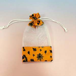 Sacs d'emballage en coton et en organza personnalisés pour Halloween, sacs à cordon pour bonbons en gros - Product Image 2