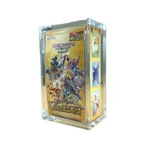 Custom acrilico Pokemoned Cards TCG splendente stella V Booster scatole vetrine per la conservazione