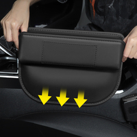 Boîte de rangement pour l'espace entre les sièges, sans interférence avec le levier de vitesses, avec port de charge, compatible avec BMW, Toyota, Honda, Ford