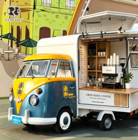 Camion de cuisine mobile entièrement équipé en acier inoxydable, fabrication OEM, chariot de restauration rapide