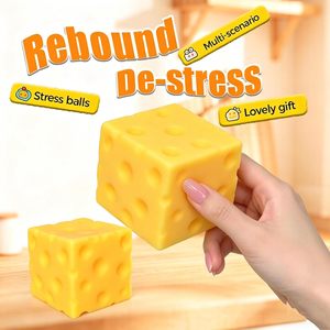 Yellow Cheese Squishy <b>Toy</b> Slow Rising Soft Squeeze Fidget <b>Toy</b> Stress Relief Sensory <b>Desk</b> <b>Toy</b> for Kids Adults Cute Party Gift - Product Image 3