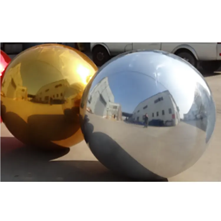 Benutzer definierte Doppels chicht reflektierende PVC aufblasbare Spiegel kugel Ballon Silber Riesen aufblasbare Spiegel kugel für Event Dekoration