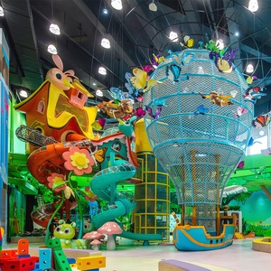 대형 가족 엔터테인먼트 어린이 등반 미로 슬라이드 게임 실내 놀이 공간 아이 실내 놀이 놀이터 장비 - Product Image 1