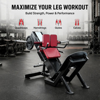 Machine de musculation professionnelle HV pour squats à 45 degrés, presse à jambes en acier pour usage commercial en salle de sport