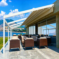 Tente à baldaquin autoportante en aluminium, grande, moderne, écologique, imperméable et anti-UV, pour villa, patio, restaurant, fête en plein air