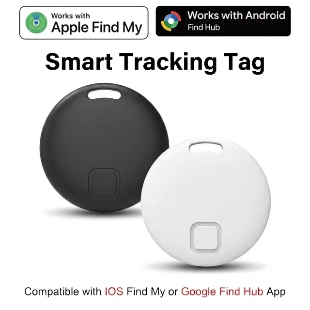 Smart for Tracker Tags for Android & IOS Works Google Find My Device IP67 Waterproof Plastic Key Finder for Wallet Elderly
