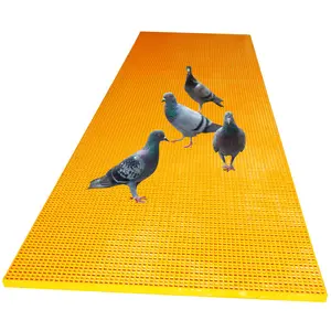 Pigeon grate folha de plástico, 38x38x25mm, grelha de piso para corrida, porquinho