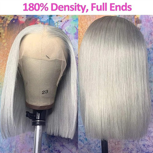Vente en gros Perruques Bob vietnamien Cheveux humains Perruques Bob dentelle frontale pour femmes Perruques droites Hd Swiss dentelle frontale - Product Image 3
