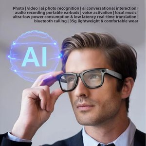 2026 W610 AI-очки, аналогичные Ray-Ban Meta, с функцией прослушивания голоса, воспроизведения музыки, камерой 800W, AI-переводом, шумоподавлением и защитой от тряски - Product Image 2