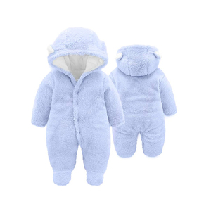 Tutina Invernale Unisex per Neonati Personalizzata dal Produttore, in Pile con Maniche Lunghe e Chiusura a Bottoni - Product Image 2