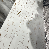 Panneau mural 3D en PVC, feuille décorative en marbre UV pour la décoration intérieure du salon et de la chambre
