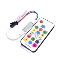 Controlador LED Mini Symphony Inalámbrico RF, Dimmer RGB Pixel, Control Remoto de 17 Teclas, Controlador Digital SPI