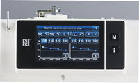 Nouveau Jukis LH-4500C tête semi-sèche Double aiguille point noué Machine à coudre pour coudre Jeans poches Machine à coudre droite
