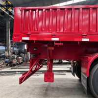 Remorque plateau 5,5 m à essieux tandem, remorque plateau robuste pour camion